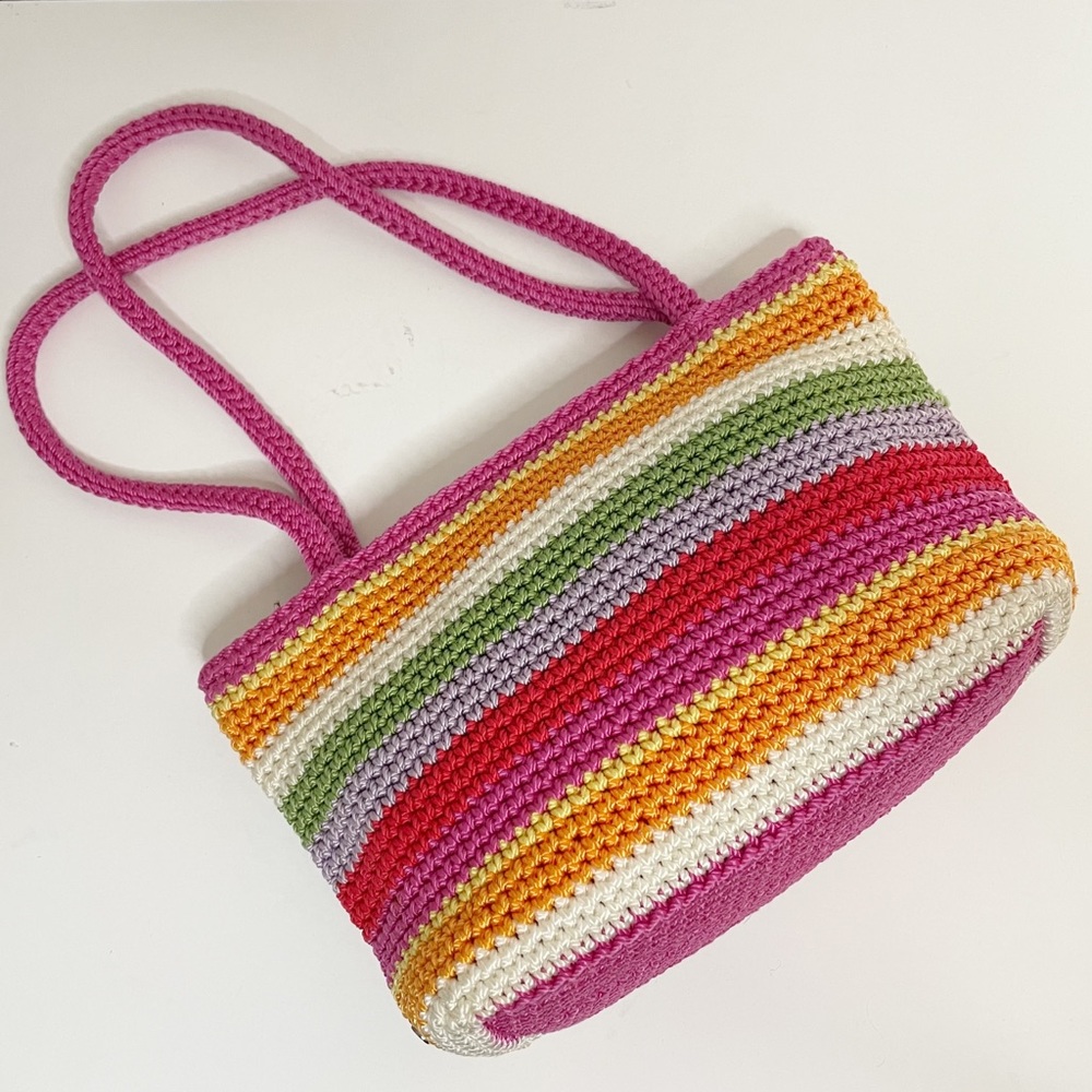 The SAK Rainbow Crochet Small Shoulder Bag